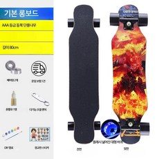 로드 스케이트보드 사륜 스쿠터 거리 보드초보자 롱보드 보드 크루징 입문용 전동 댄싱 다운힐 롱보드 초보자 트릭 장거리 안정감 남성용 롱보드 여성용 청소년 성인보드 데크 트럭, 1개, 기본 롱보드(휠라이트)-G