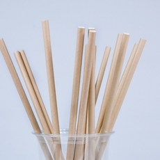 대성ENG 대성산업 개별 크라프트 종이 스트로우 7 x 250 mm, 1개, 250개입