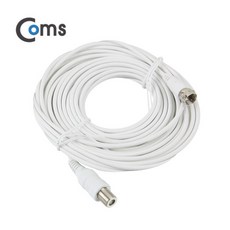 Coms GK950 RF 안테나 연장 케이블 5M 화이트 스크류방식 TV안테나 초슬림 케이블, 본상품선택, 1개