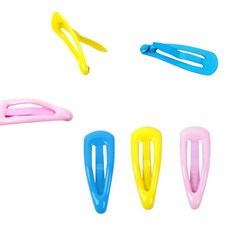 똑딱이 강이지 머리핀 소형견 앞머리고정, 5개, 노랑