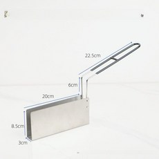 타코 튀김 바구니 나초 모양잡아 접시형 브리또 바스켓, 3cm 직사각형 몰드, 기본 색상