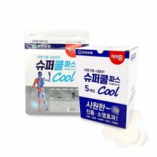도담랩 슈퍼 쿨파스 5매입 무릎통증파스 어깨파스, 해피홈 슈퍼쿨파스5매입
