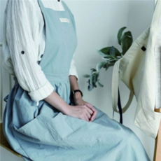 원피스 앞치마 레이어드 유치원 모던 어린이집 앞치마 주방, 그린