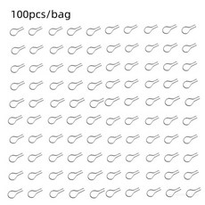 100pcs 고온 저항 텅스텐 와이어 행잉 발사 후크 점프 링 도자기 장식 행거 U 모양 후크, 1) 100pcs bag