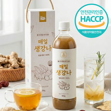 [물 한방울 넣지않은] 국내산 100% 매일생강나 생강청, 1개, 1개입, 600g