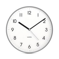 KAPPA 슬림 무소음 벽시계 IP249, 그레이
