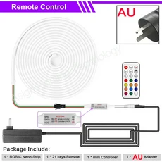 DC12V LED 네온 스트립 RGBIC 투야 컨트롤 WiFi/블루투스/IR IP67 방수 드림컬러 체이싱 실내외용, 03 발광 Color3, 06 4m x2