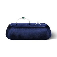 Yinbeini 벨벳 주얼리 디스플레이 스탠드 3가지 사이즈 링 홀더 및 뱅글 오거나이저 (레드 L) 107505, 블루