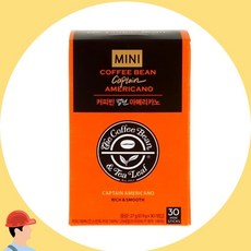 커피빈 캡틴 아메리카노 미니 30개입 스틱 커피 블랙 커피 커머스픽201