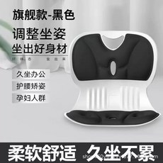 人體工學護腰坐墊 辦公室成人腰椎靠墊, 黑色 骨科推薦 矯正坐姿/久坐不累