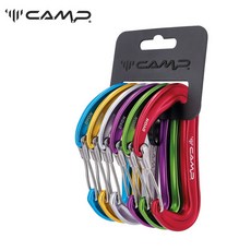 伊凱文戶外 CAMP RACK PACK DYON 無鎖鉤環 鋼絲快扣 六入組 攀岩快扣, 1個, Multi-color