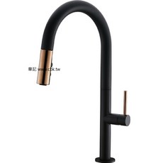 永昕衛廚 BOSS 無鉛廚房伸縮龍頭 (尊爵黑 玫瑰金) 112211-BG, 1個