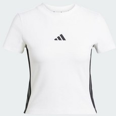 ㅇ매장정품ㅇ [Womens] 에센셜 3-스트라이프 슬림 베이비 티셔츠 JE1239 아디다스 스 130280
