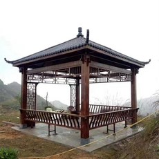 52QUAD 조립식파고라 캐노피 포함 이동식 마당 정자 야외테라스꾸미기, 4.0m 두꺼운 정자 수지 타일 포함