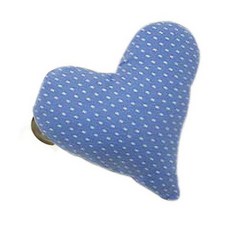 리빙데코 하트집게 좌, BB Blue Dot, 1개