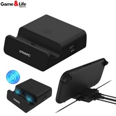 닌텐도 스위치2 겜맥 미니 TV독 스위치1 호환, 1개, 블랙, KMNS2-132