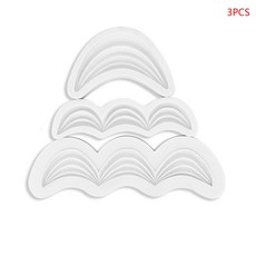 3D 케이크 테두리 몰드 주름 패턴 실리콘 몰드 쉽게 분해 가능