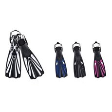 PROBLUE F-771 調整式蛙鞋 潛水蛙鞋, 白色,M/L