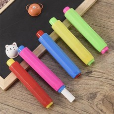 간편 푸쉬 버튼식 분필케이스 초크 꽂이 홀더 lov4+8EuX