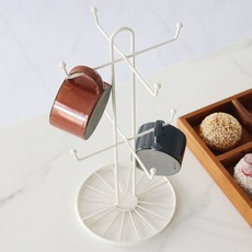 걸이 물컵 커피잔 컵건조대 손잡이컵 머그컵 주방 거치 부엌 컵정리대 GWFFO9A2, 1개
