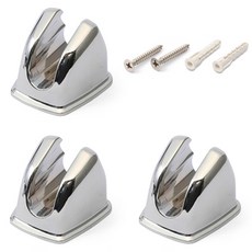 정담 국산 샤워기 거치대 홀더 3개 1 set, 실버