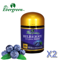 에버그린 빌베리 3000 뉴질랜드 직구, 2개, 90정