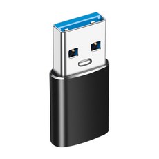 【ZA 喆安】USB3.2 Gen2 10G Type-A公 to C母OTG轉接頭 適用iPhone/手機/平板/筆電, 黑色, 1個