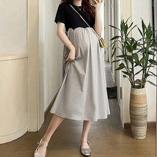 맘콩 원피스임부복 임산부원피스 하객룩임산부옷 여름 kyo8176RE