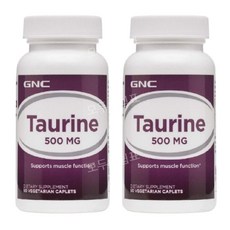 지앤씨 타우린 Taurine 500mg 50캐플릿 2개 GNC, 1개