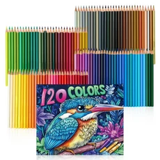 120색 프리미엄 색연필 세트 - 컬러링북용 부드러운 심 가용 미술 드로잉, 03 120 color