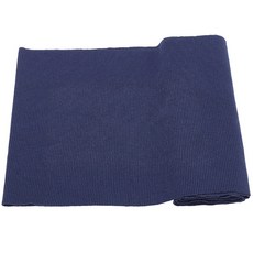 라운드 네크라인 쿠프 바람막이 슬리브 니트 라이브라 원단 의류 수선 DIY 패션 공예, 1개, 프러시안블루 수축 마감