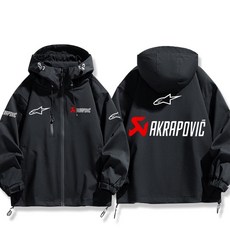 낭만샵 오토바이 바람막이 자켓 항공점퍼 바이크 아크라포빅 루즈핏, 검정색, M 레귤러(170cm)