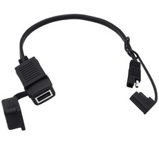 YARCHONN SAE에서 USB 어댑터 모터사이클 케이블 SAE 퀵 커넥터에서 5V 2A USB까지 자동차 태양광 패널에서 스마트폰 태블릿 GPS를 충전할 수 있는 방수 커버가