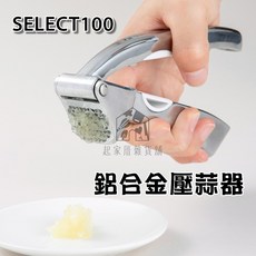 日本貝印 KAI SELECT100 鋁合金壓蒜器 碎蒜泥器 DH-3010, 1個, SELECT100-壓蒜器