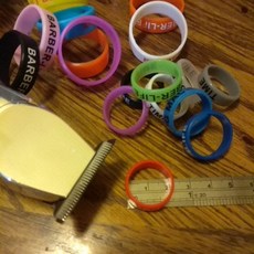 Barber 電推防爆止滑圈 專業理髮工具配件 耐用易清潔, 1個, 大-直徑3cm