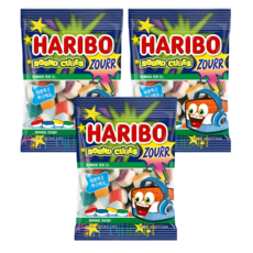 하리보 사운드큐브 사우어 젤리, 80g, 3개