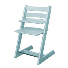 Stokke Tripp Trapp 成長椅 兒童餐椅 實木學習椅, 水藍色