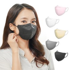 프랜드리 KF94 새부리형 마스크, 50개입, 1개, 대형 블랙