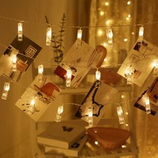 LED조명 LED가랜드 포토가랜드 LED집게가랜드(20구/3M)투명웜, 기본, 1개