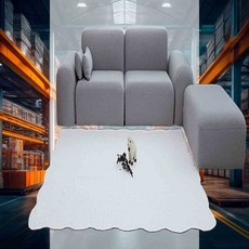 워싱 침대스프레드 러그겸용 화이트160X210 침대덮개 여름스프레드 사계절스프레드 침대러그 침대패드 베드러그