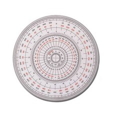 전원분도기 360도 18CM 1P 학용품자 각도자