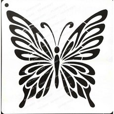 蝶古巴特 DIY 簍空模板 塗鴉繪畫模板, 1個, ST-CU1-1087