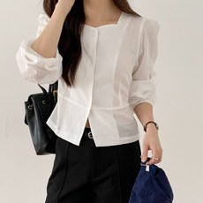 [SML사이즈]여성 하객룩 출근룩 데이트룩 블라우스 코튼블라우스 리본 블라우스 빅사이즈 라지사이즈