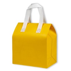 알파벳샵 보온보냉 20매입 일회용 아이스 손잡이가방, 보온보냉 옐로우, 20개