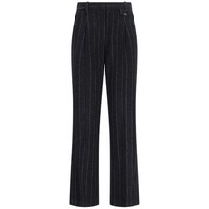 가먼트 핀스트라이프 패턴 테일러드 팬츠