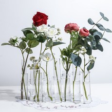 화병 이케바나 한송이 꽃병 유리관 꽂이 8관 인테리어 모던, 8구 일반형