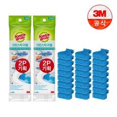 스카치브라이트 크린스틱 변기 수세미 리필용 6p, 단일, 4개