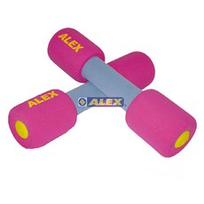 ALEX 韻律啞鈴 2LB 粉紅色, 1個, 0.9g