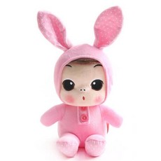 아기선물 깜찍 뚱 동물인형-토끼 18cm 크리스마스선물 여아선물 귀여운인형생일선물 여아인형 인형쿠션 친구생일선물 여친선물 아기선물 크리스마스선물 여아선, 1개