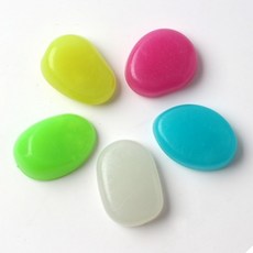 대형 조약돌 야광자갈 10p세트 컬러믹스 수족관꾸미기
